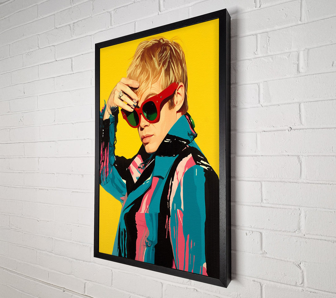  A Canvas Print of The Man In The Red Sunglasses Canvas Art