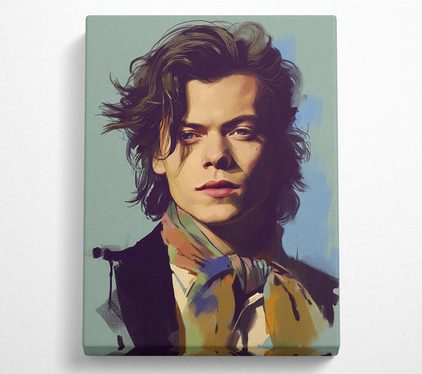  A Canvas Print of Harry Styles Portrait Canvas Print