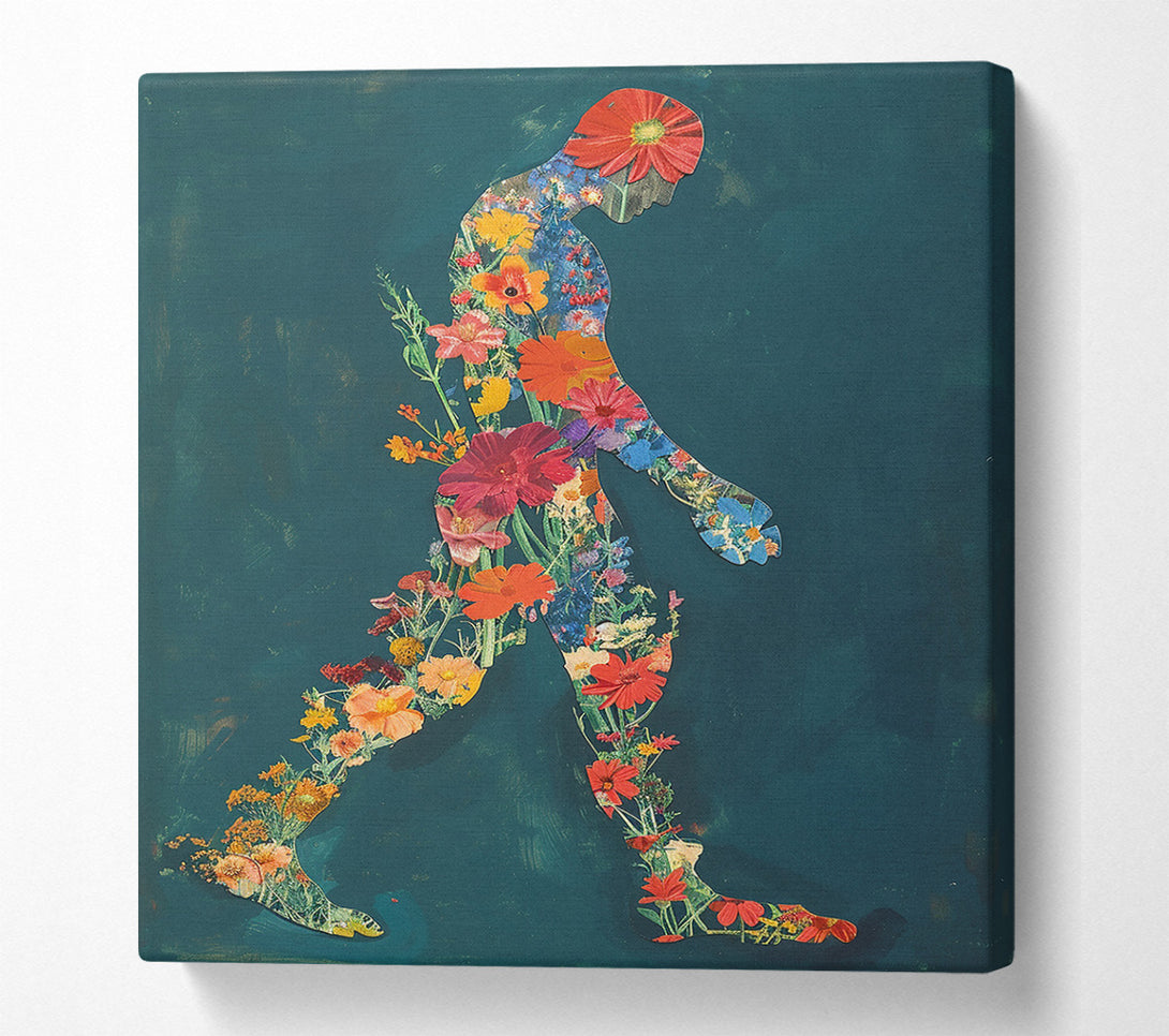  A Canvas Print of Flora'S Footsteps Canvas Art