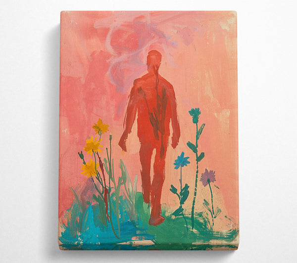  A Canvas Print of Man In The Garden Canvas Print
