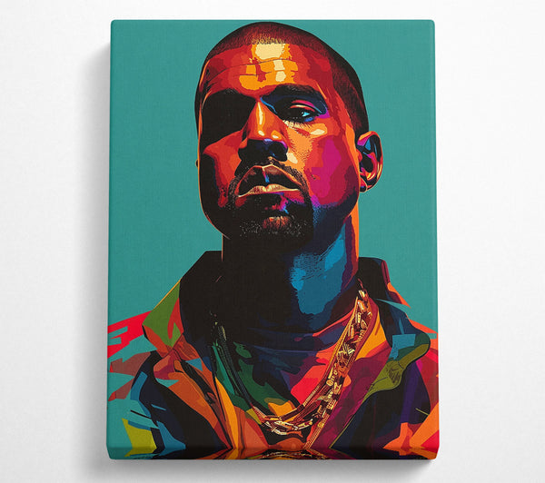  A Canvas Print of Kanye West In Pop Art Canvas Art