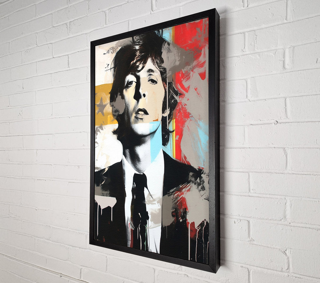  A Canvas Print of Mick In Blue Canvas Art