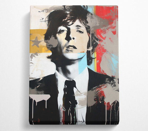  A Canvas Print of Mick In Blue Canvas Art