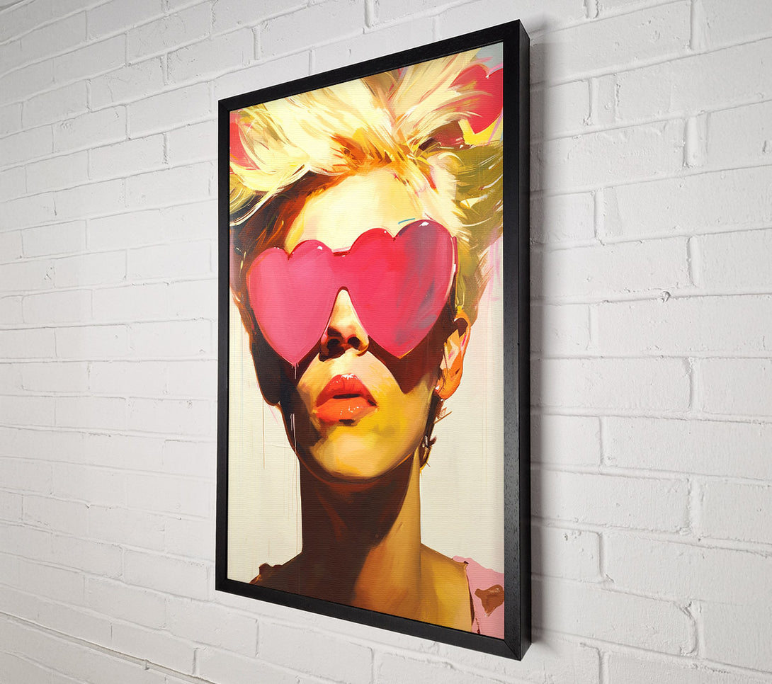  A Canvas Print of Blushing Blonde Canvas Print