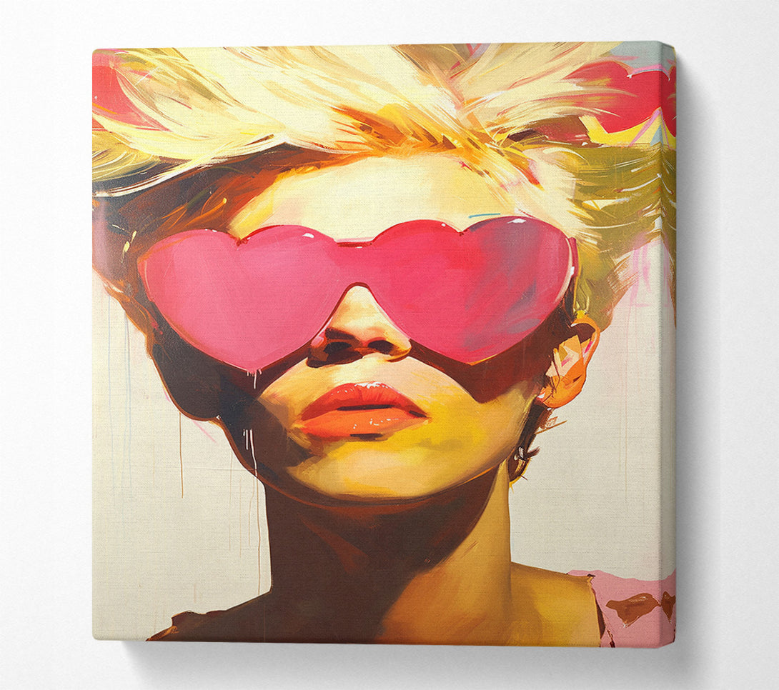  A Canvas Print of Blushing Blonde Canvas Print