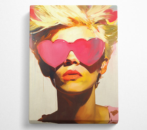  A Canvas Print of Blushing Blonde Canvas Print