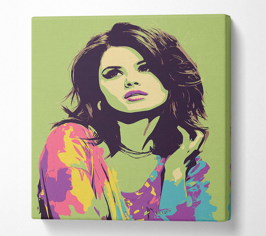  A Canvas Print of Selena In Pop Art Canvas Art