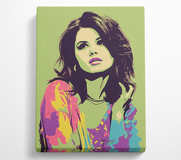  A Canvas Print of Selena In Pop Art Canvas Art