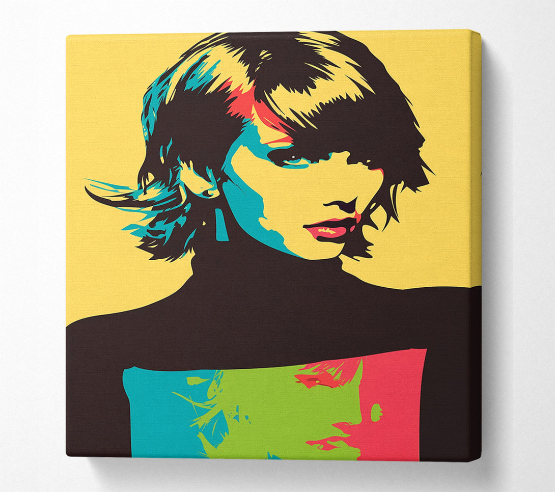  A Canvas Print of Geometric Portrait Canvas Wall Art