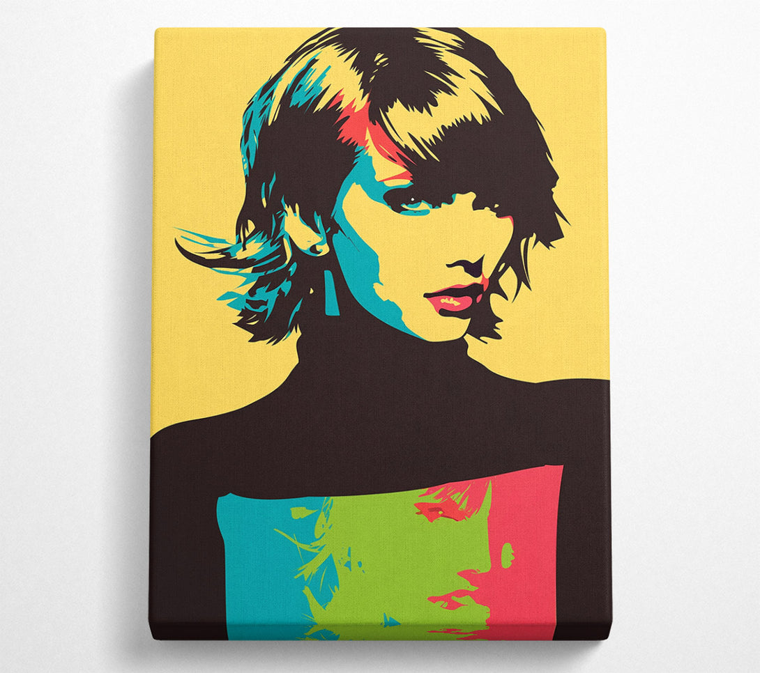  A Canvas Print of Geometric Portrait Canvas Wall Art