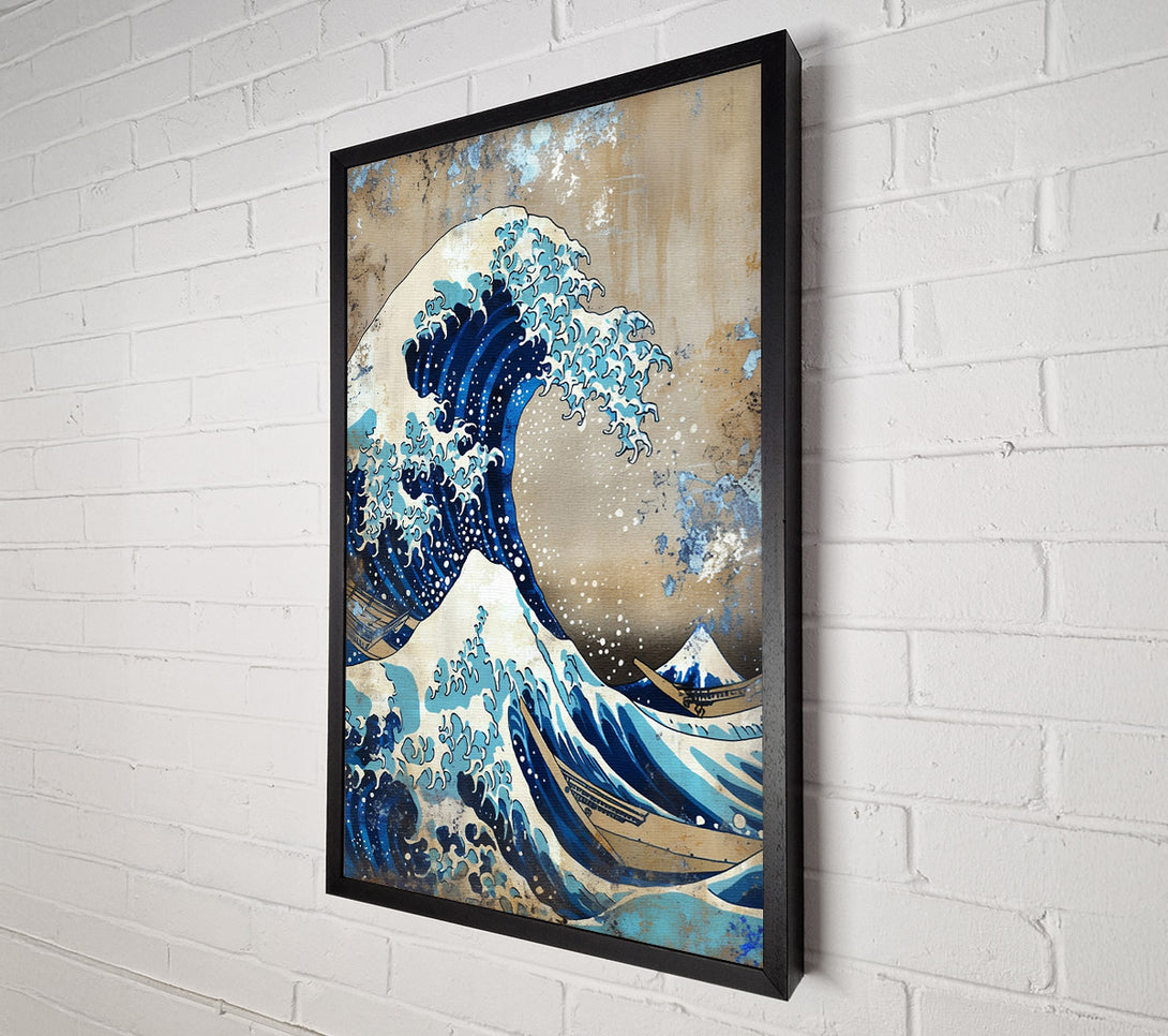  A Canvas Print of The Great Wave Off Kanagawa Canvas Print