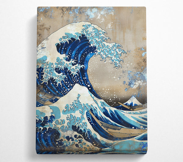  A Canvas Print of The Great Wave Off Kanagawa Canvas Print
