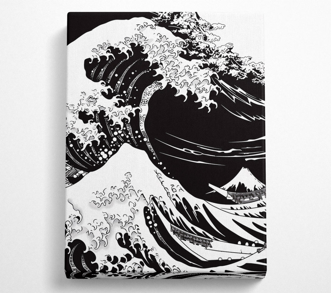  A Canvas Print of The Great Wave Of Kanagawa Canvas Wall Art