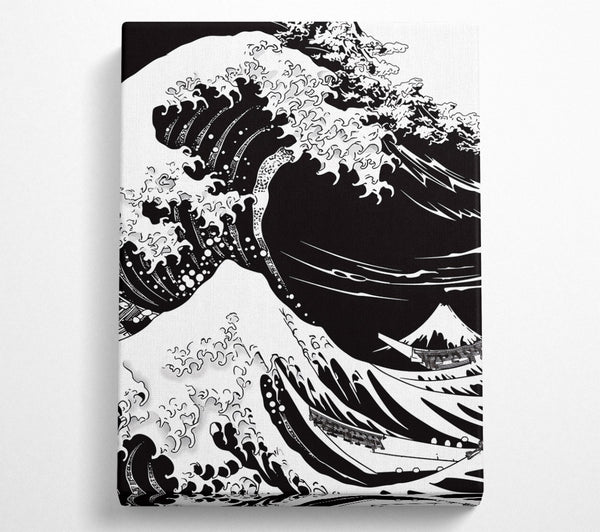  A Canvas Print of The Great Wave Of Kanagawa Canvas Wall Art