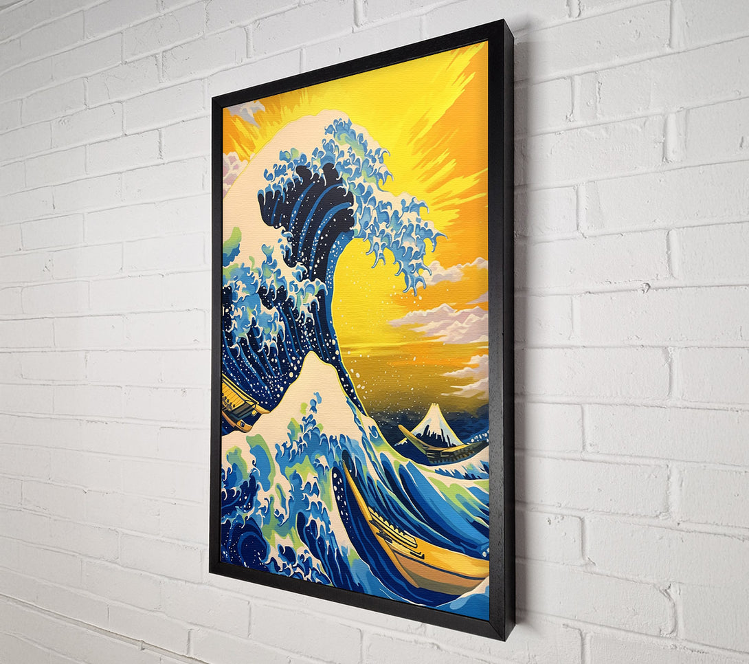  A Canvas Print of The Great Wave Of Kanagawa Canvas Wall Art