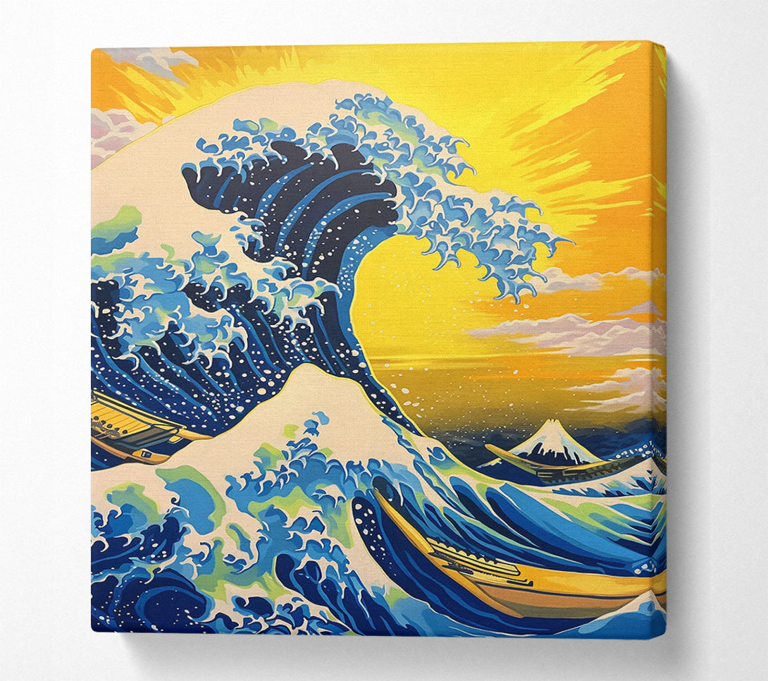  A Canvas Print of The Great Wave Of Kanagawa Canvas Wall Art