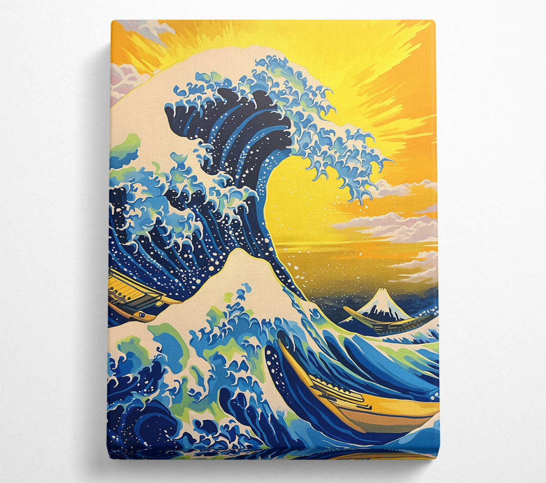  A Canvas Print of The Great Wave Of Kanagawa Canvas Wall Art