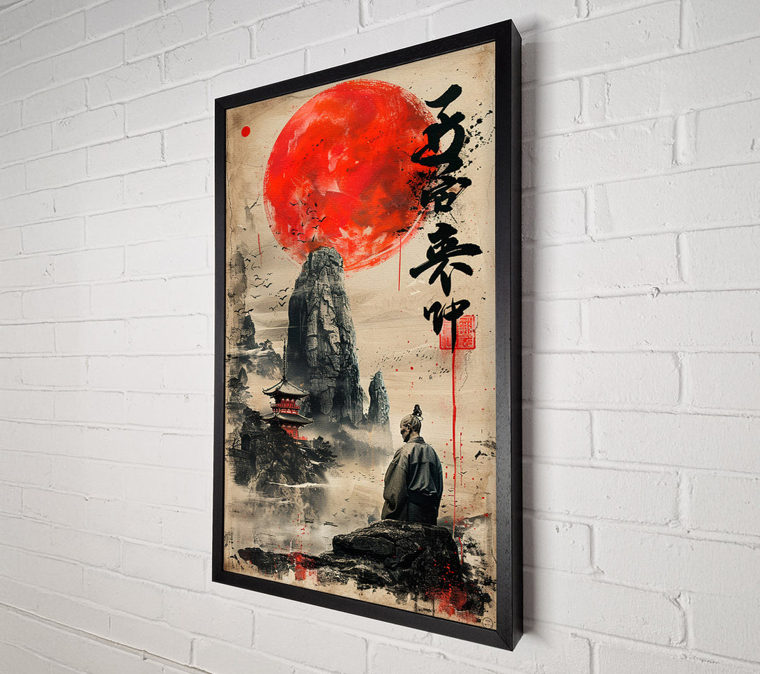  A Canvas Print of The Solitary Monk Canvas Print