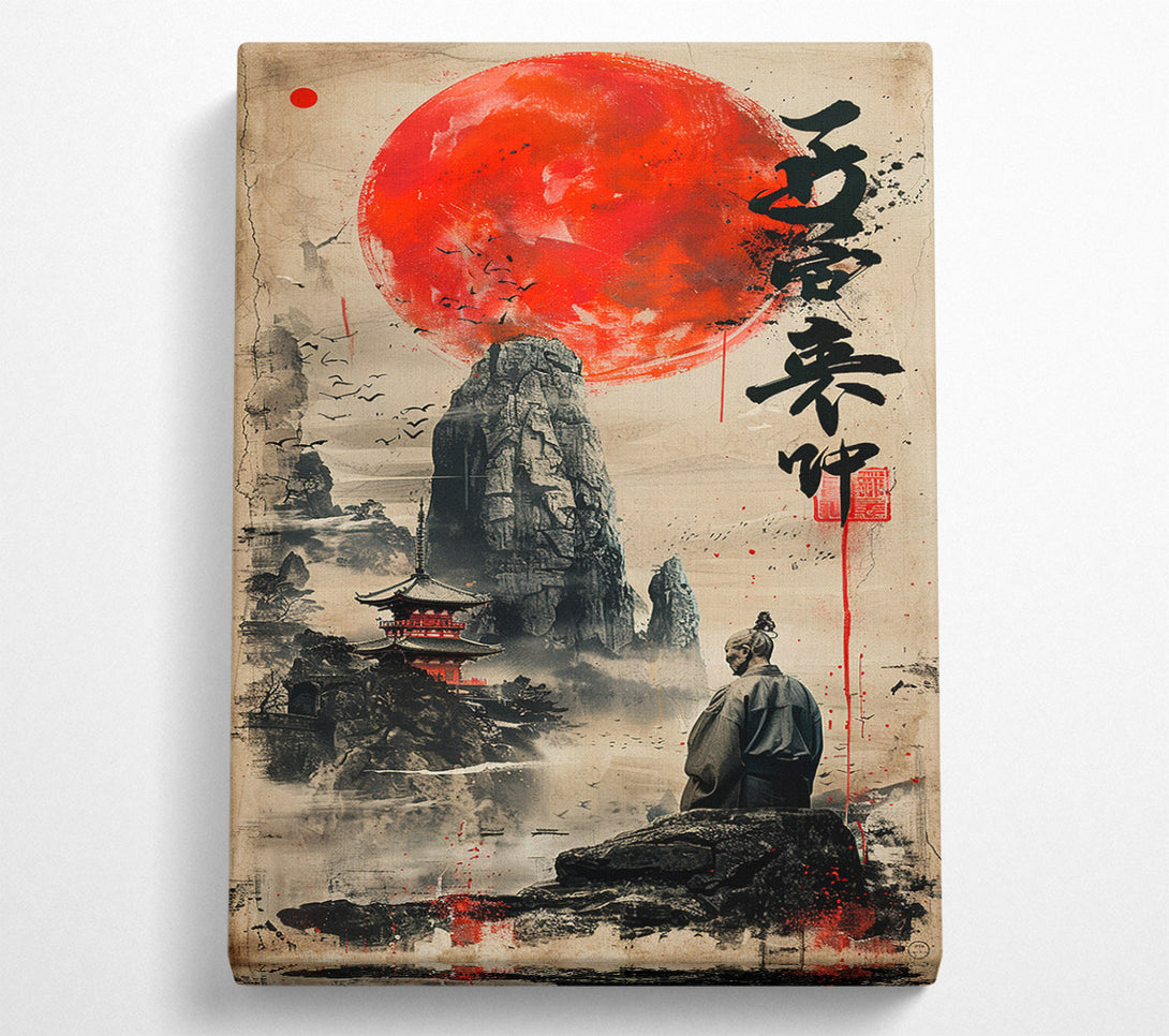  A Canvas Print of The Solitary Monk Canvas Print