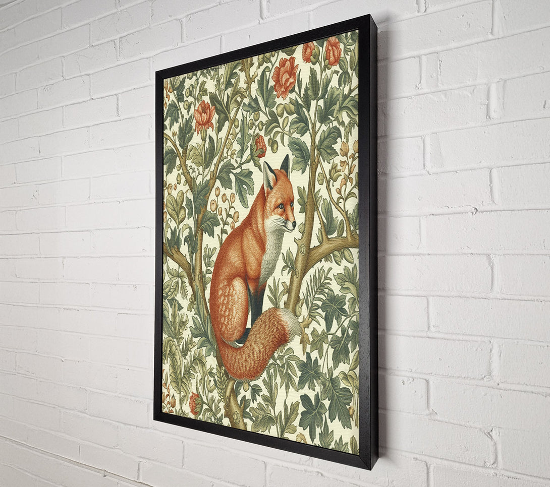  A Canvas Print of Reynard In The Garden Canvas Wall Art