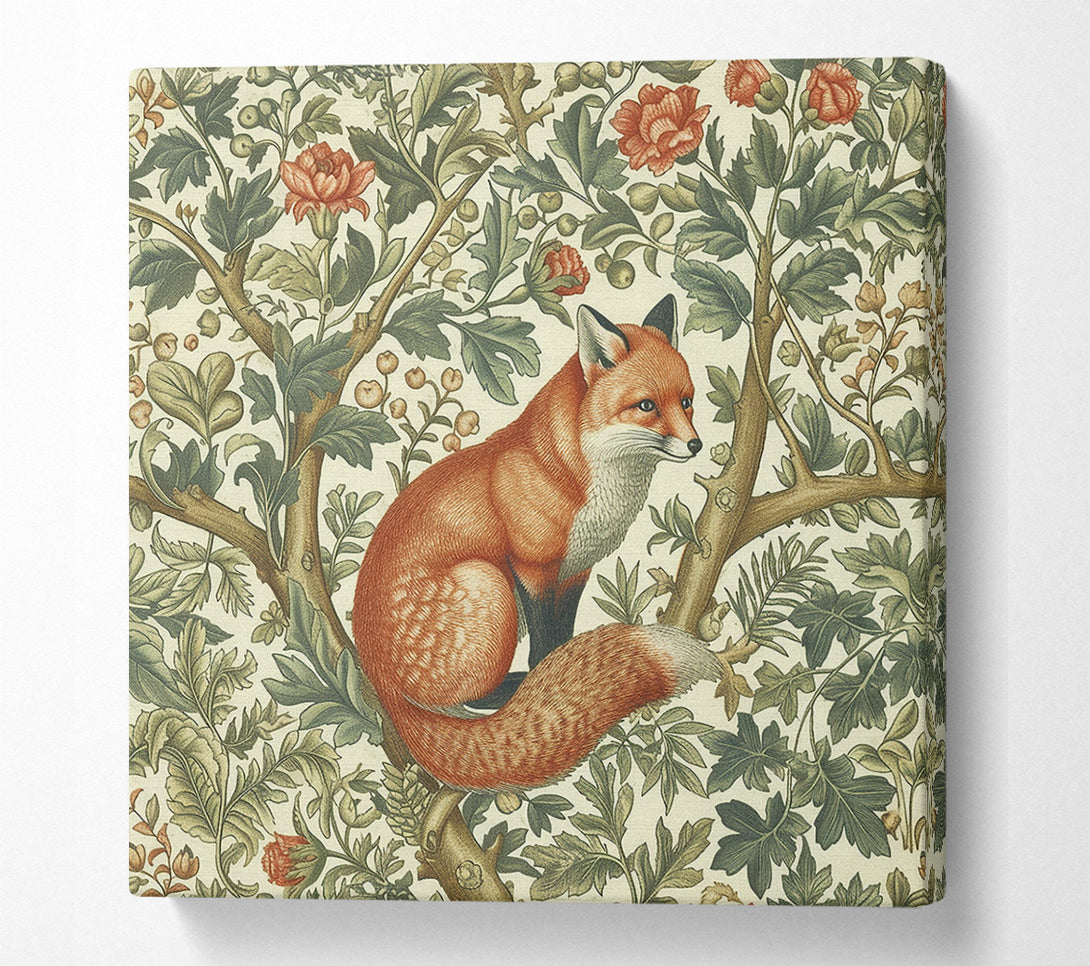  A Canvas Print of Reynard In The Garden Canvas Wall Art