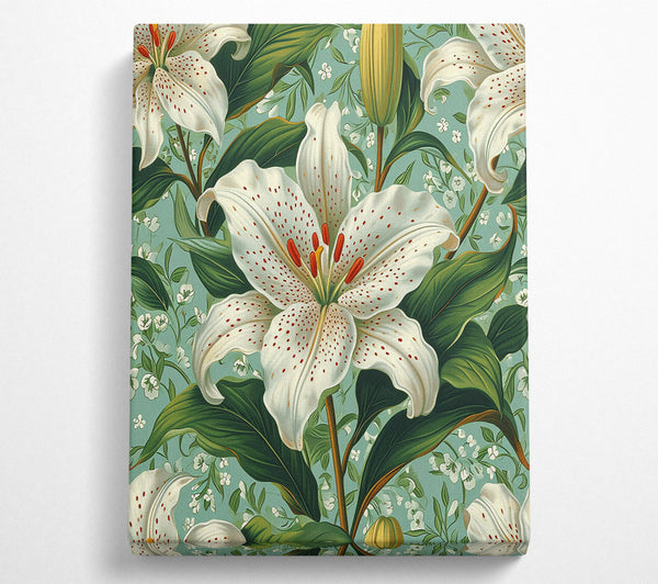  A Canvas Print of Lilies In Bloom Canvas Wall Art