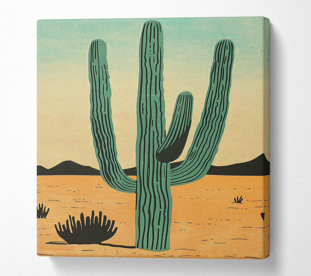  A Canvas Print of Saguaro Sentinel Canvas Art