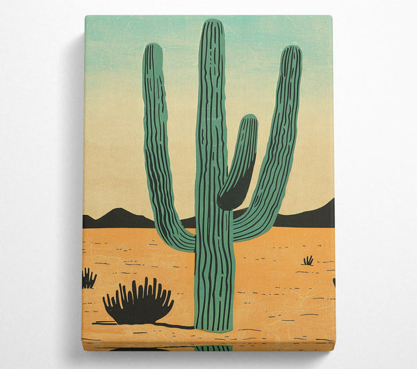  A Canvas Print of Saguaro Sentinel Canvas Art