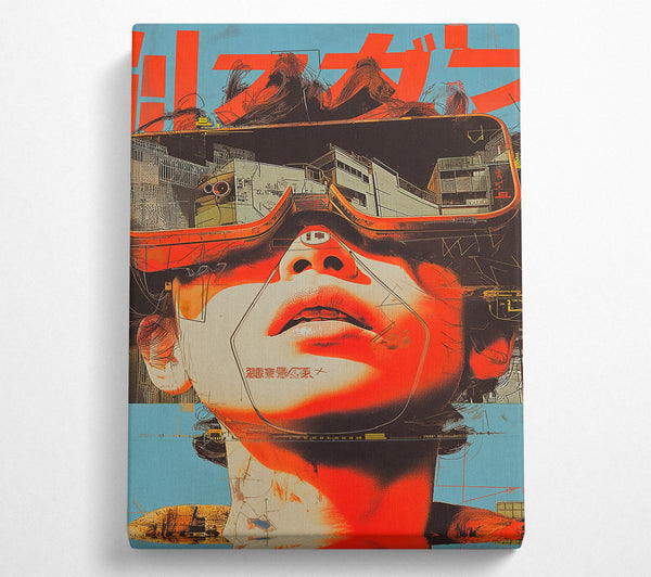  A Canvas Print of City In My Mind Canvas Wall Art