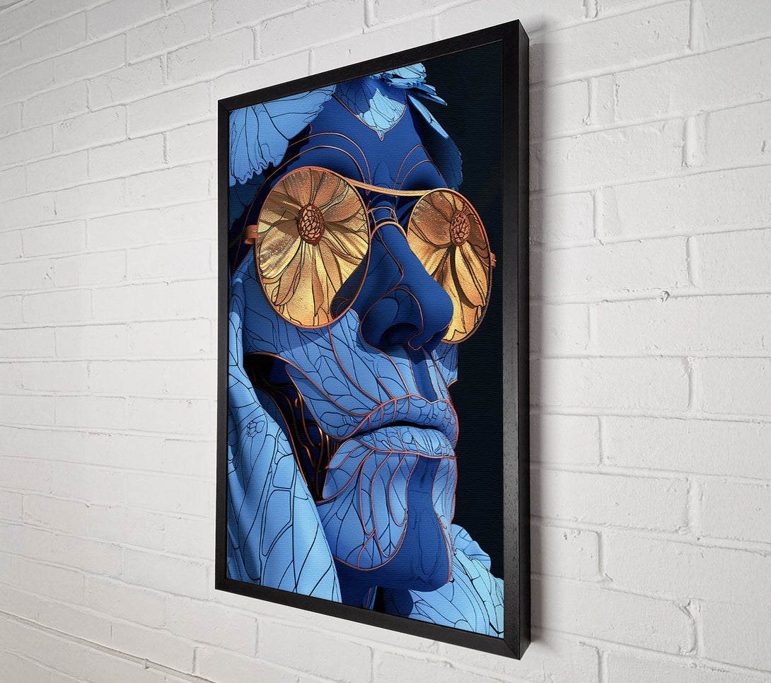  A Canvas Print of The Blue Lady Canvas Print