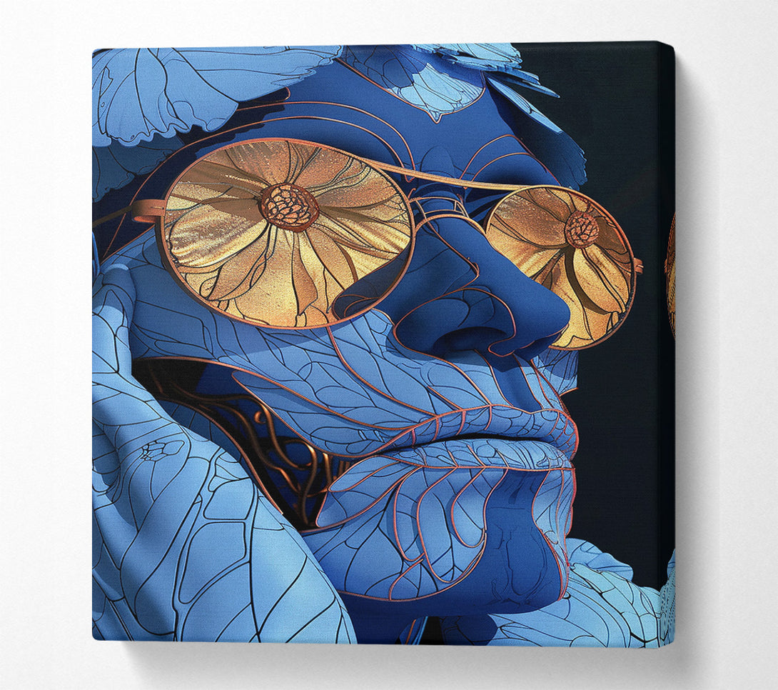  A Canvas Print of The Blue Lady Canvas Print