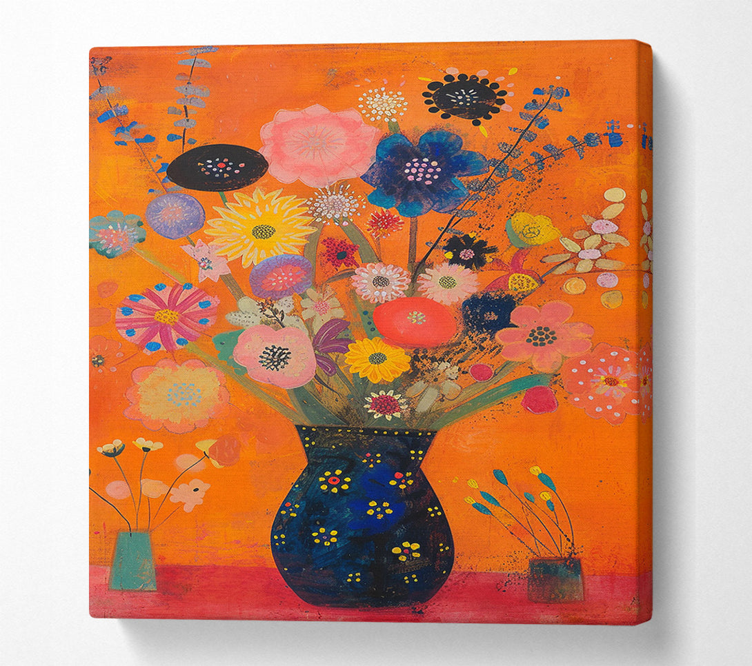  A Canvas Print of A Joyful Garden Canvas Wall Art