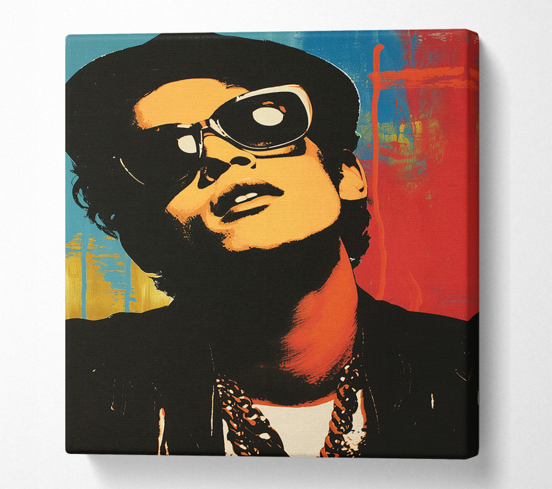  A Canvas Print of The Godfather Of Soul Canvas Print