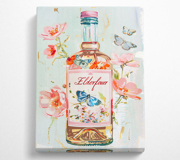  A Canvas Print of Elderflower Liqueur Canvas Wall Art