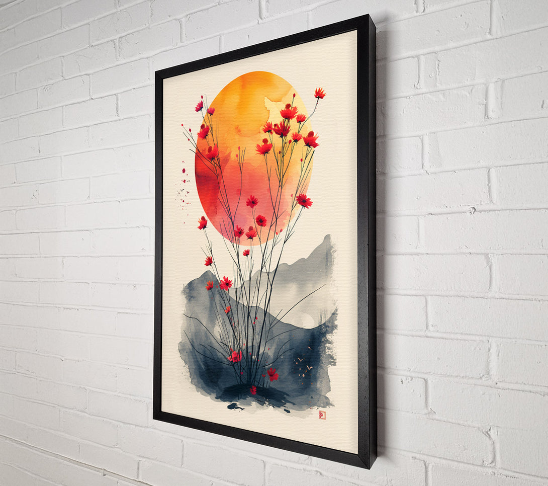  A Canvas Print of Crimson Sunset Canvas Art