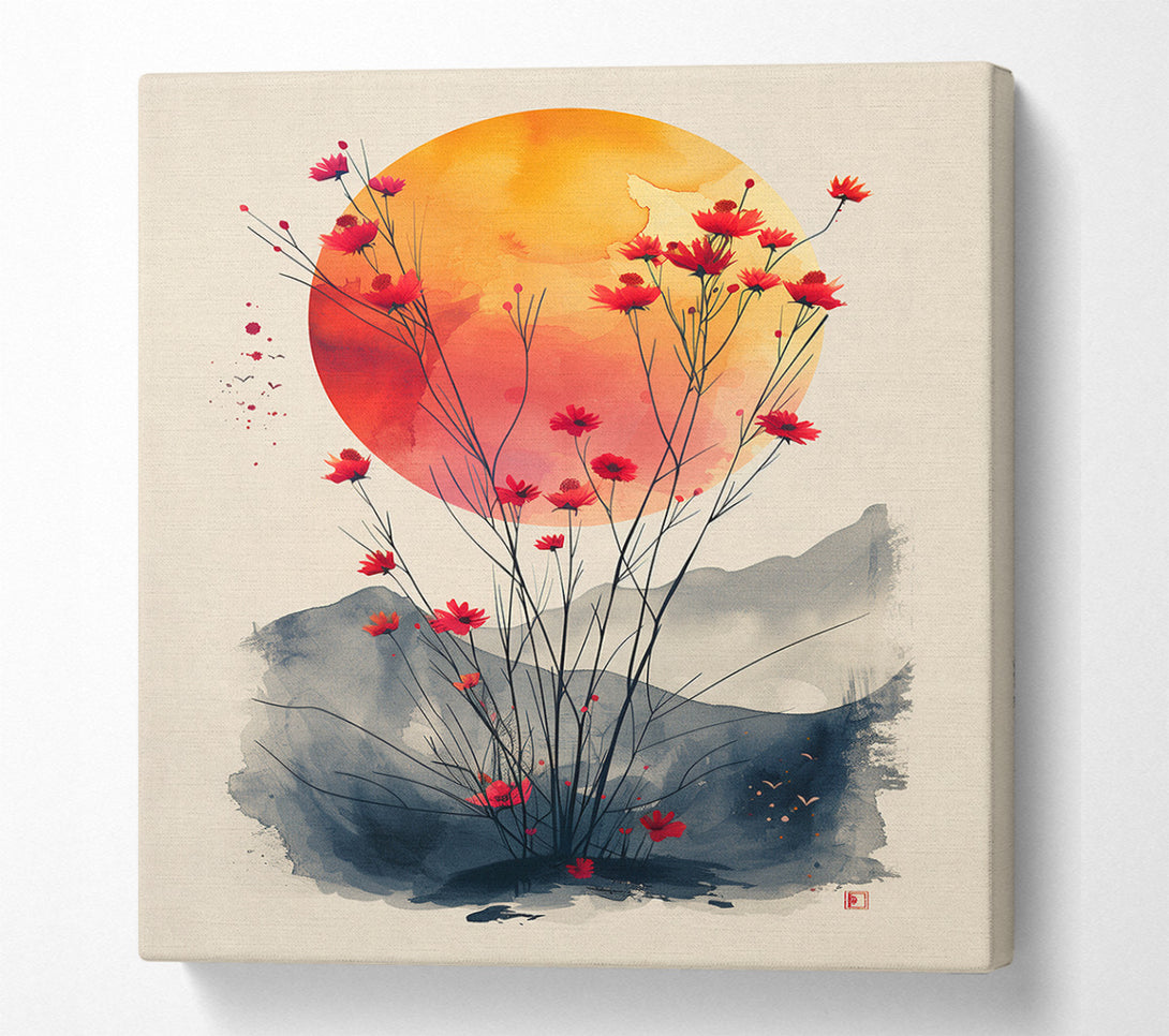  A Canvas Print of Crimson Sunset Canvas Art