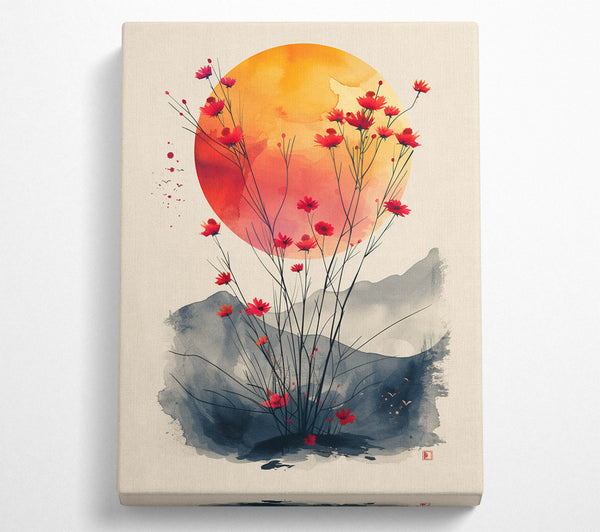  A Canvas Print of Crimson Sunset Canvas Art