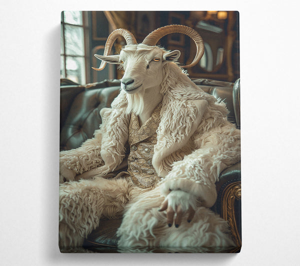  A Canvas Print of The Goat In The Golden Coat Canvas Art