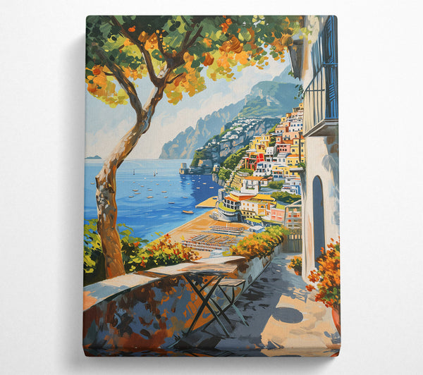  A Canvas Print of Positano, Italy Canvas Print