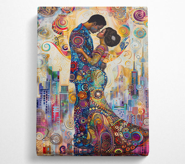  A Canvas Print of Love In The City Canvas Art