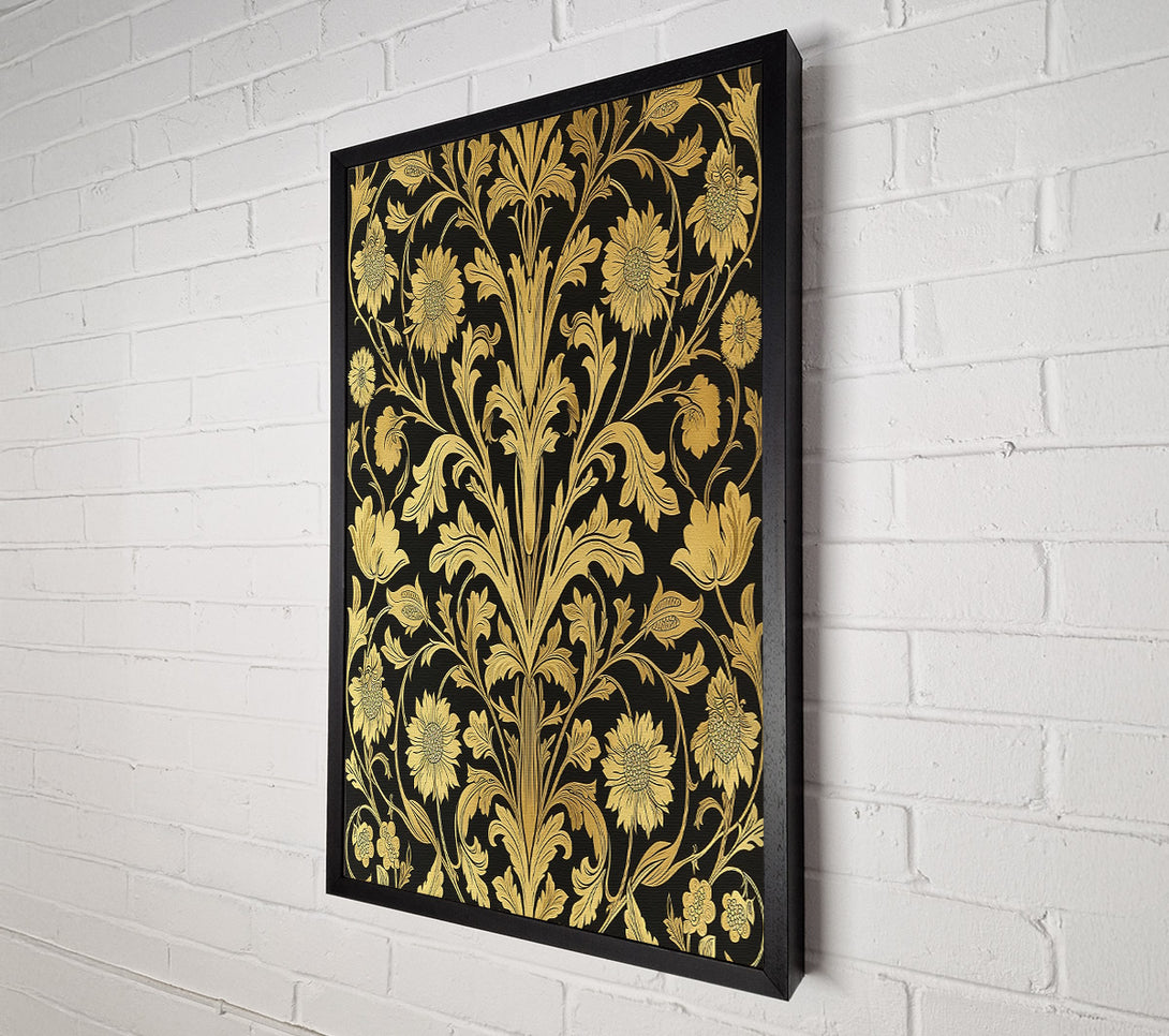  A Canvas Print of Golden Flourish Canvas Print