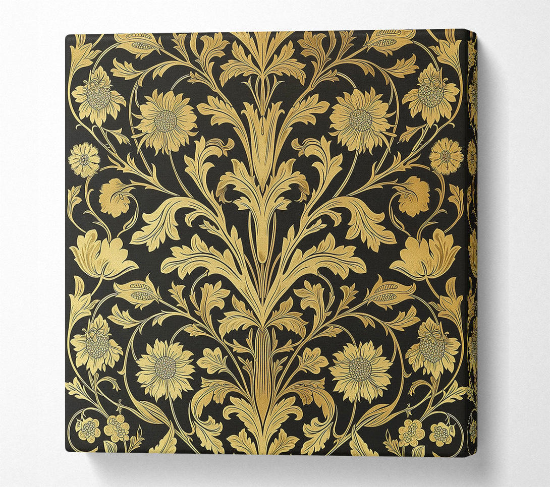  A Canvas Print of Golden Flourish Canvas Print