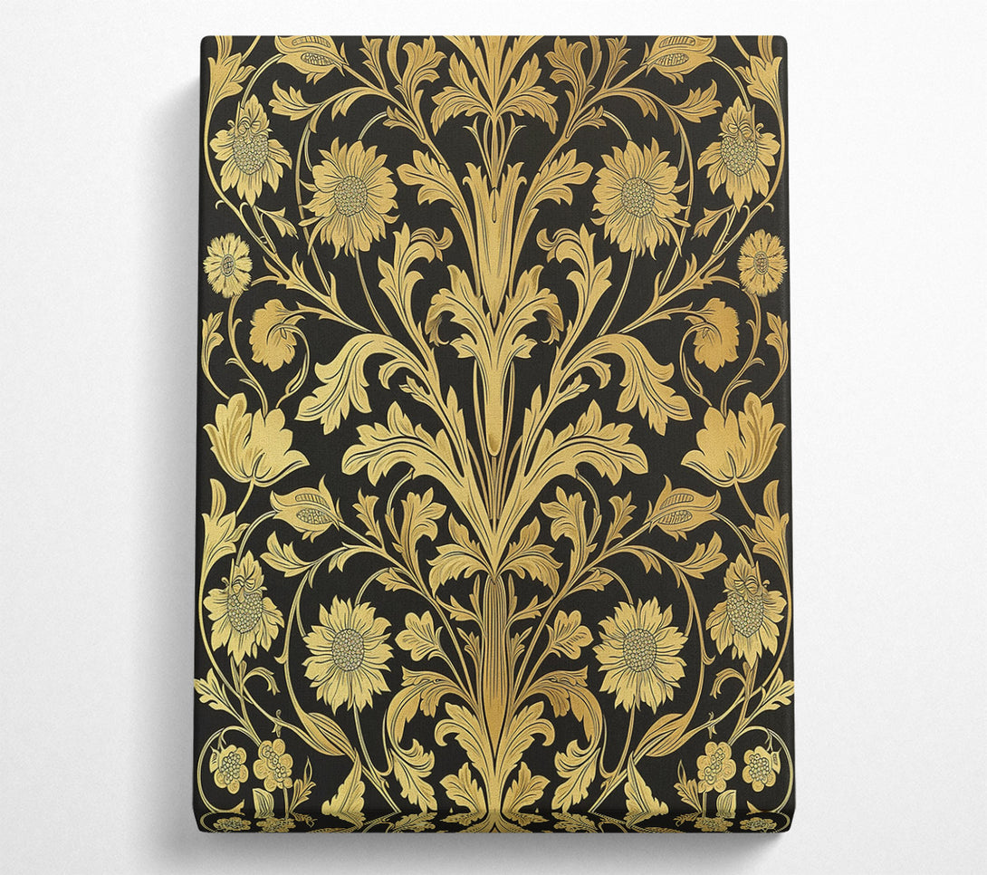  A Canvas Print of Golden Flourish Canvas Print