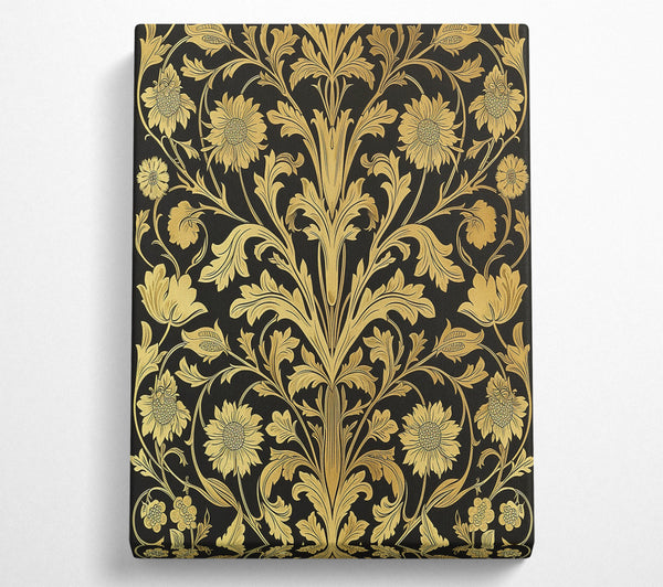  A Canvas Print of Golden Flourish Canvas Print
