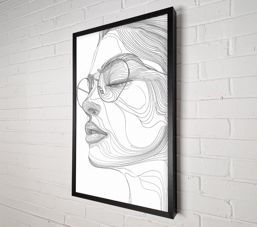  A Canvas Print of Contour Of Beauty Canvas Wall Art