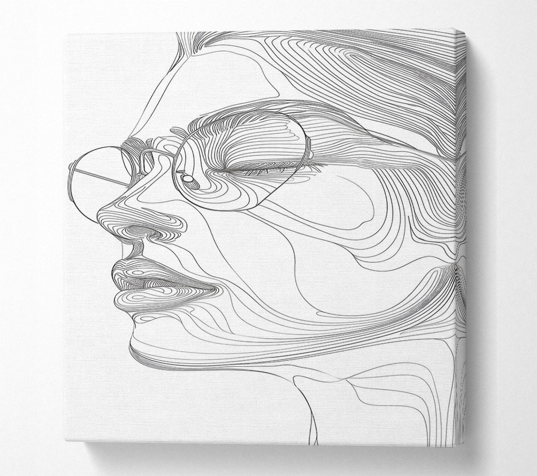  A Canvas Print of Contour Of Beauty Canvas Wall Art