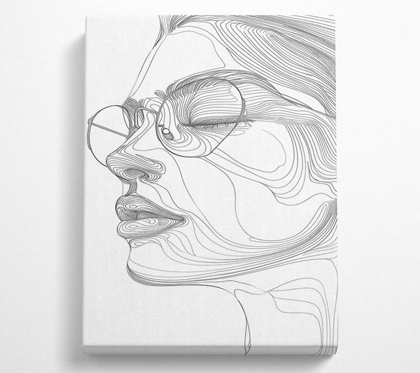  A Canvas Print of Contour Of Beauty Canvas Wall Art