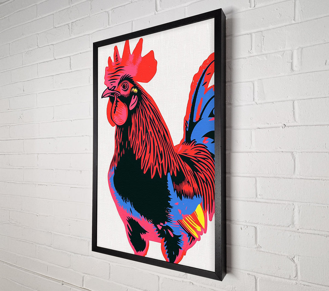  A Canvas Print of Pop Art Rooster Canvas Print