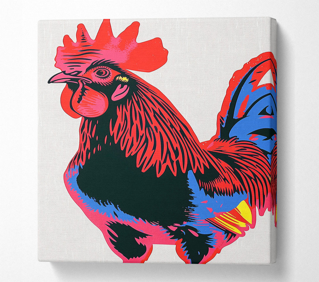  A Canvas Print of Pop Art Rooster Canvas Print