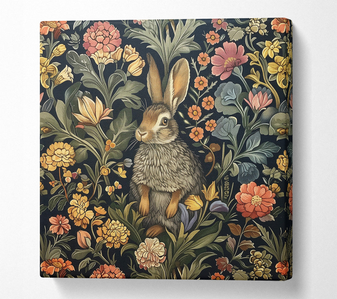  A Canvas Print of Rabbit In The Garden Canvas Art